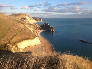 Durdle Door on the south west coast path is just a few kilometres from The Pink House Lulworth