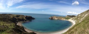 The Pink House is just a few kilometres from the famous horse shoe shaped cove at Lulworth
