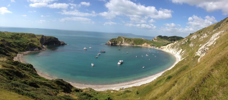Lulworth Cove is close by The Pink House Lulworth holiday cottage accommodation